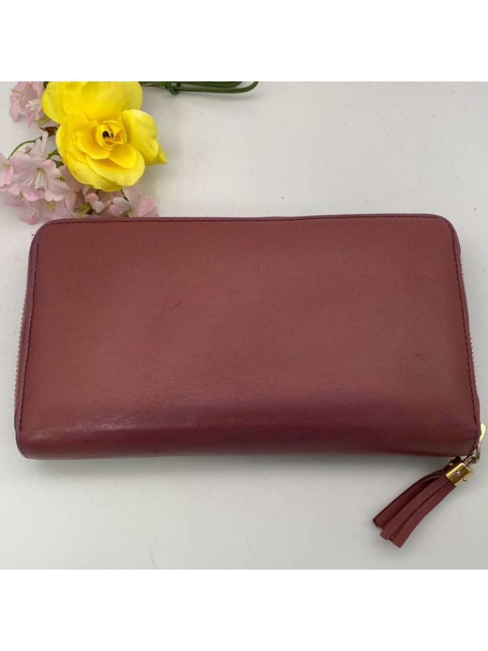 Gucci Wallet GG Marmont Leather Pink Round - Picture 3 of 16